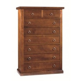 CHEST HOLZ 6 + 2-FACH POOR ART MIT NUSSBAUM VENETA