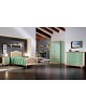 CAMERA DA LETTO BAMBINO LEGNO MASSELLO LACCATA AZZURRO VERDE ROSA