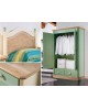 CAMERA DA LETTO BAMBINO LEGNO MASSELLO LACCATA AZZURRO VERDE ROSA