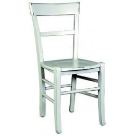 Holzstuhl Antik-Elfenbein