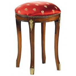 ROUND MASSIVHOLZ HOLZ STOOL STUHL POUFF GEPOLSTERT