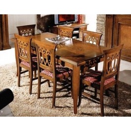 TABLE STYLE BOIS Bassato MARQUETERIE