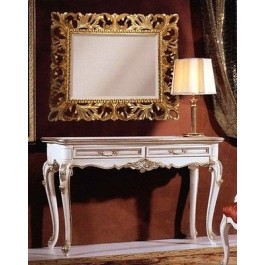 CONSOLA lacado ANTIGUO HOJA DE PLATA