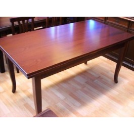 EXTENDING RECTANGULAR TABLE WALNUT POOR ART