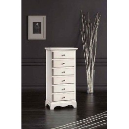 CASSETTIERA LEGNO MASSELLO VENETO LACCATA BIANCO O NOCE SUPER PREZZO